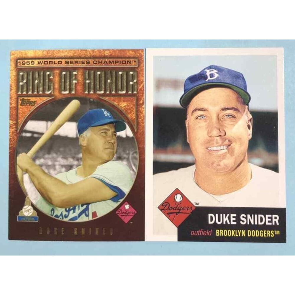 2 Bkln Dodgers Duke Snider Cards,2009 Ring of Honor & 2011 60 Years of Topps #2